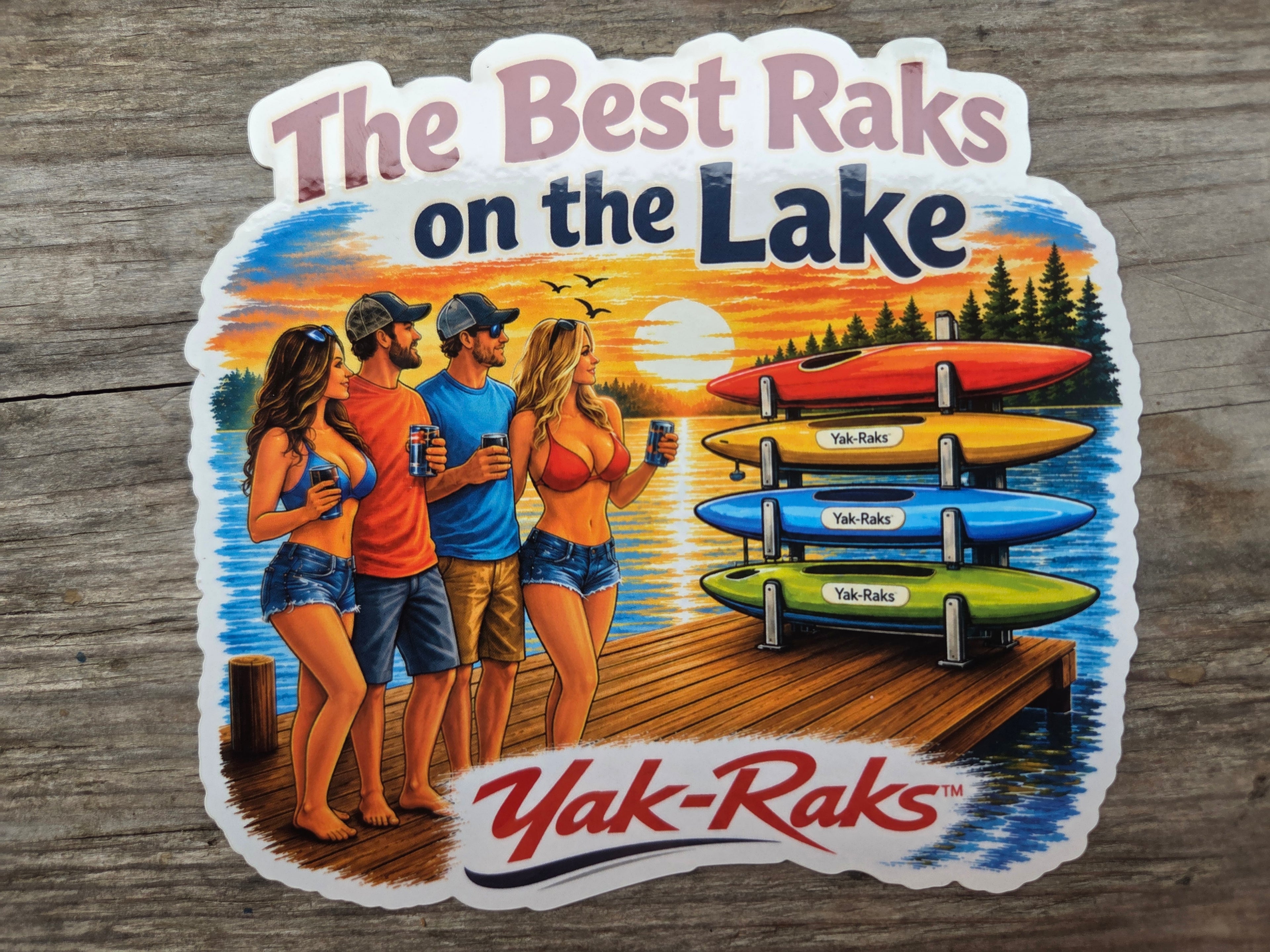 The Best Raks on the Lake™ Premium 5" Die-Cut Vinyl Sticker