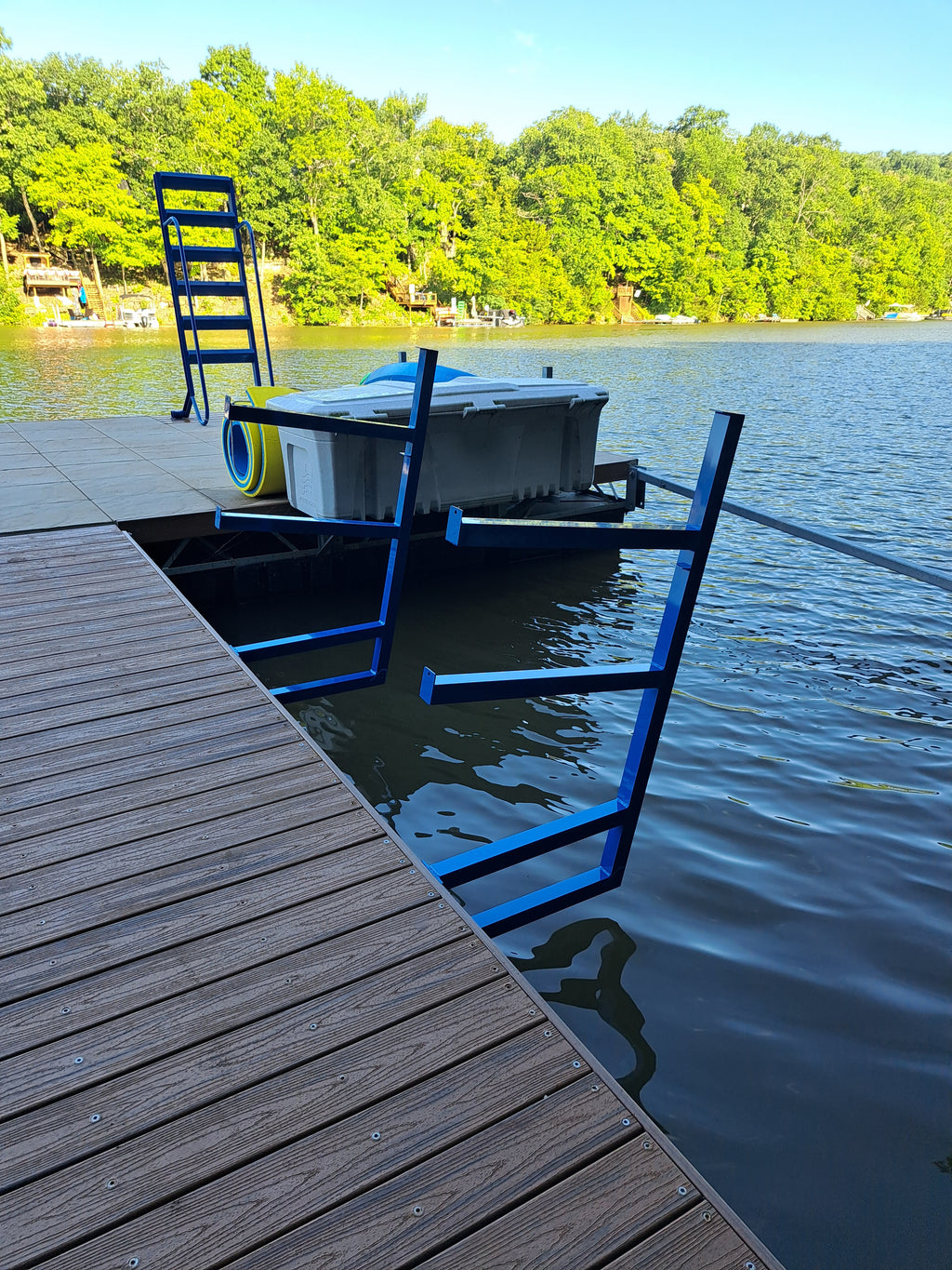 Double Yak-Rak – Side Mount Dual Kayak Storage Rack for Dock or Ramp