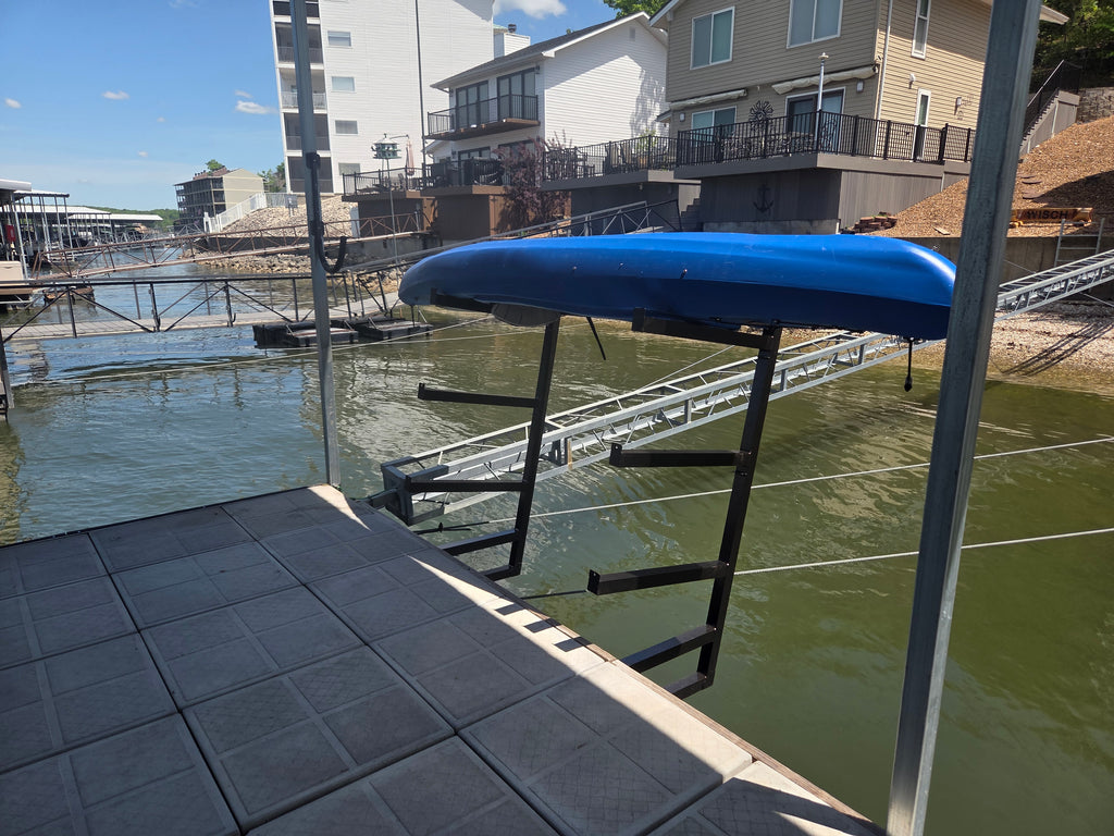 Triple Yak-Rak – 3-Level Side Mount Rack for Kayaks, SUPs, and Water Mats